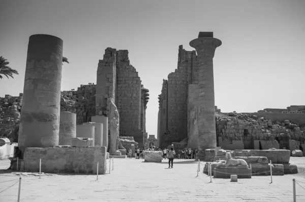 Deir Bahari Dayr Bahri Mısır Başkenti Luxor Batı Kıyısında Yer — Stok fotoğraf