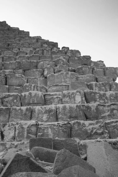 Gíza Piramis Komplexum Más Néven Gíza Necropolis Helyszín Giza Fennsíkon — Stock Fotó