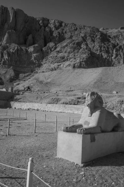 Templo Mortuário Hatshepsut Templo Mortuário Antigo Egito Localizado Alto Egito — Fotografia de Stock