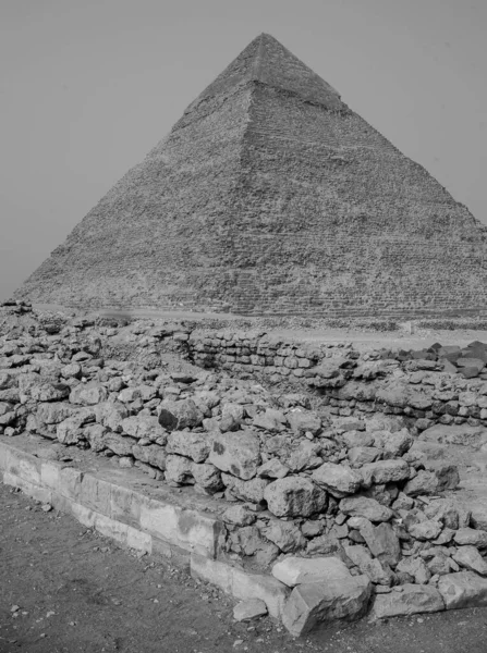 Пірамідний Комплекс Гіза Англ Giza Pyramid Complex Також Відомий Некрополь — стокове фото