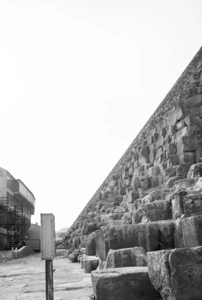 Комплекс Пирамиды Гиза Называемый Некрополь Гиза Является Местом Плато Гиза — стоковое фото