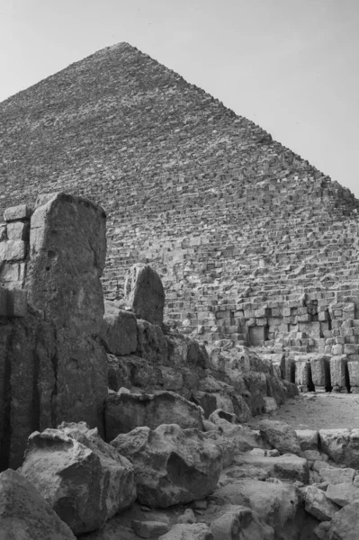 Пірамідний Комплекс Гіза Англ Giza Pyramid Complex Також Відомий Некрополь — стокове фото