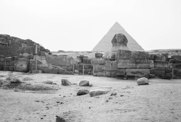 Пірамідний Комплекс Гіза Англ Giza Pyramid Complex Також Відомий Некрополь — стокове фото