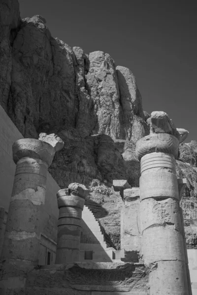 Morg Hatshepsut Tapınağı Yukarı Mısır Daki Antik Mısır Morg Tapınağı — Stok fotoğraf