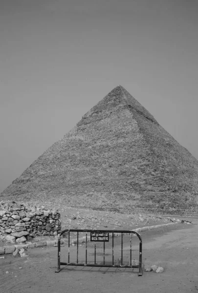 Giza Piramit Kompleksi Ayrıca Giza Necropolis Olarak Bilinir Mısır Başkenti — Stok fotoğraf