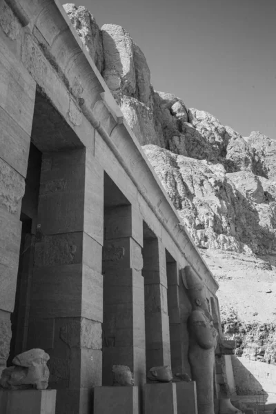 Templo Mortuário Hatshepsut Templo Mortuário Antigo Egito Localizado Alto Egito — Fotografia de Stock