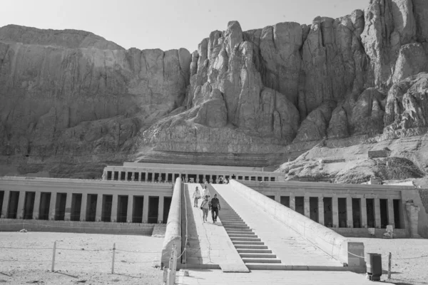 Templo Mortuário Hatshepsut Templo Mortuário Antigo Egito Localizado Alto Egito — Fotografia de Stock