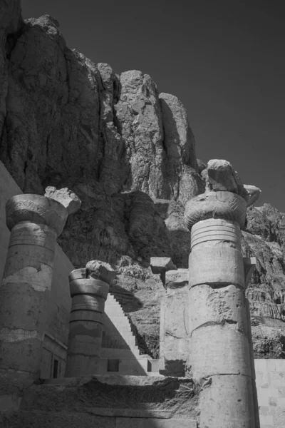 Morg Hatshepsut Tapınağı Yukarı Mısır Daki Antik Mısır Morg Tapınağı — Stok fotoğraf
