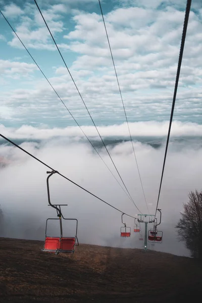 Seilbahn Den Karpaten Ukraine — Stockfoto