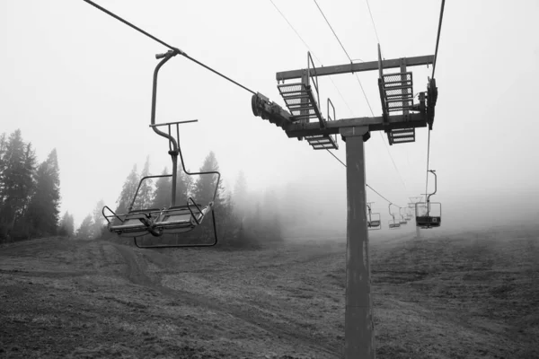 Seilbahn Den Karpaten Ukraine — Stockfoto