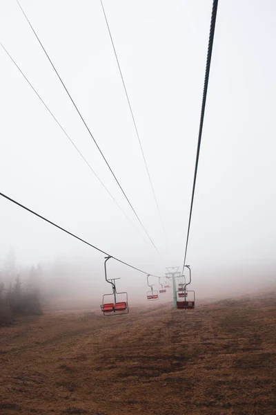 Seilbahn Den Karpaten Ukraine — Stockfoto