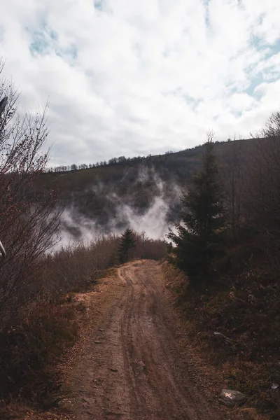 Teleférico Carpathian Mountains Ucrânia — Fotografia de Stock