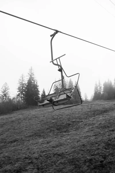 Teleférico Carpathian Mountains Ucrânia — Fotografia de Stock