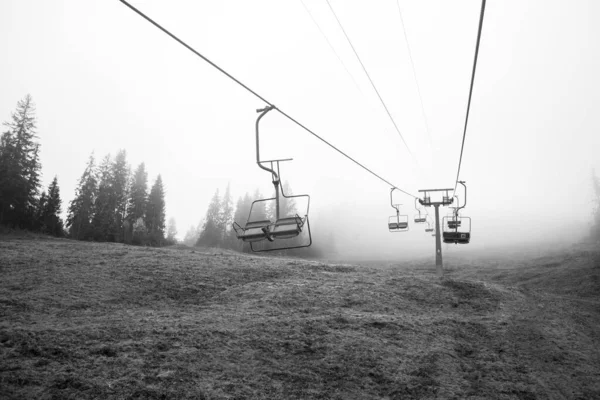 Seilbahn Den Karpaten Ukraine — Stockfoto