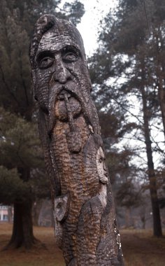 Ahşap işçiliği, oyma, Karpatlar, Ukrayna, sanat