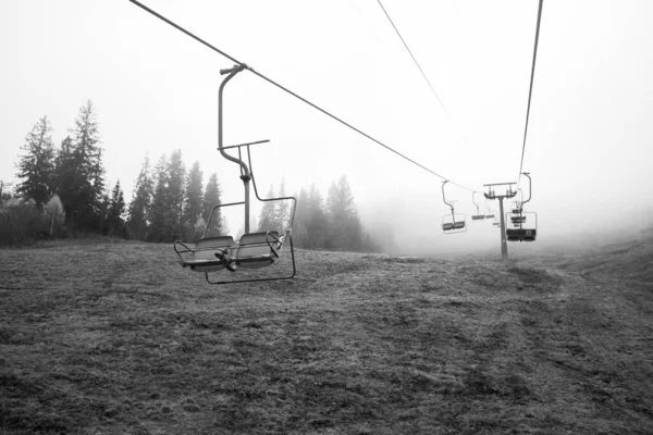 Seilbahn Den Karpaten Ukraine — Stockfoto