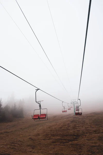 Seilbahn Den Karpaten Ukraine — Stockfoto