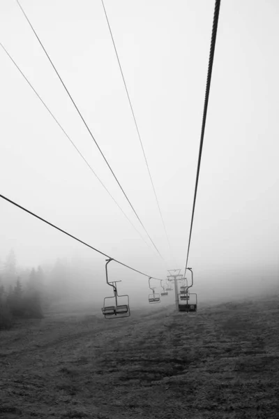 Seilbahn Den Karpaten Ukraine — Stockfoto