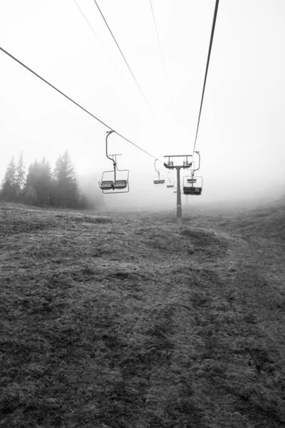 Seilbahn Den Karpaten Ukraine — Stockfoto