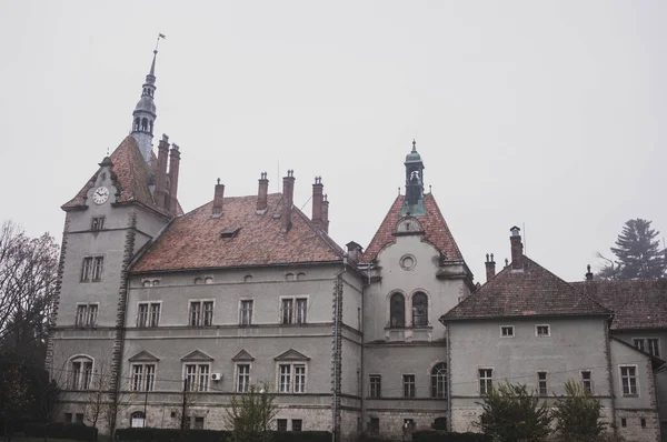 Amazing Architectural Sights Western Ukraine Fairy Tale Shenborn Palace — Stock Photo, Image