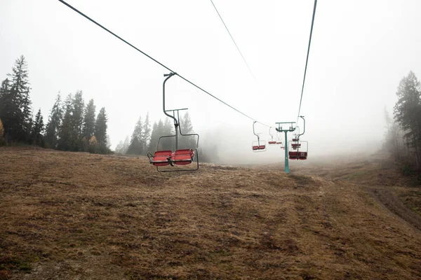 Seilbahn Den Karpaten Ukraine — Stockfoto