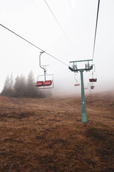 Seilbahn Den Karpaten Ukraine — Stockfoto