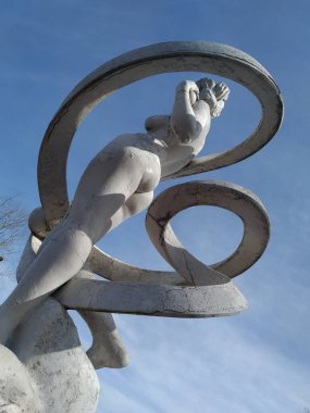 Sokaktaki heykel, Kiev, Ukrayna, sanat