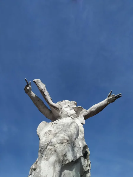 Estátua Rua Kyiv Ucrânia Arte — Fotografia de Stock