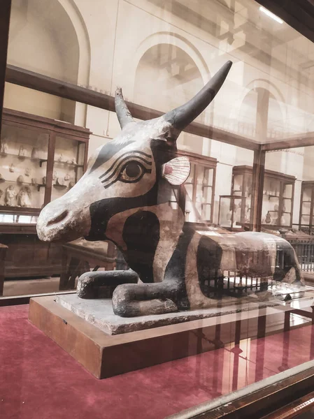 Muzeum Egyptských Starožitností Známé Jako Egyptské Muzeum Káhiře Egypt — Stock fotografie
