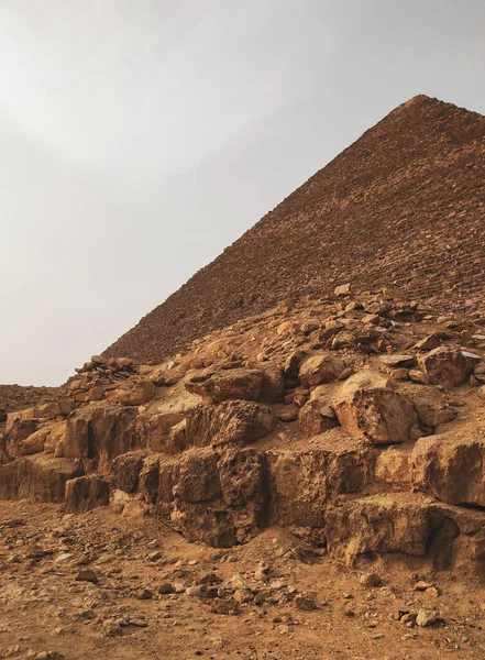 Complejo Piramidal Giza También Llamado Necrópolis Giza Sitio Meseta Giza — Foto de Stock