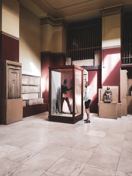 Muzeum Egyptských Starožitností Známé Jako Egyptské Muzeum Káhiře Egypt — Stock fotografie