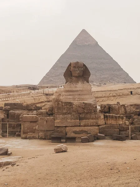 Het Piramidecomplex Van Gizeh Ook Wel Gizeh Necropolis Genoemd Locatie — Stockfoto