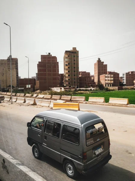 Vehicle Road Cairo City Capital Egypt Africa — Stock Photo, Image