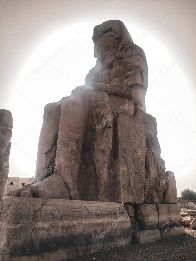 The Colossi of Memnon representing Amenhotep III (1386-1353 BCE) 