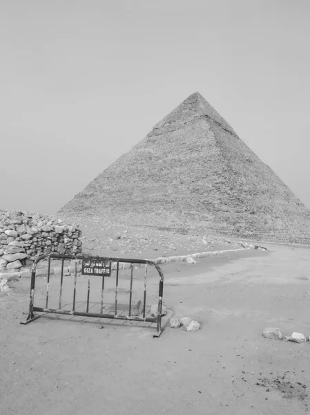 Het Piramidecomplex Van Gizeh Ook Wel Gizeh Necropolis Genoemd Locatie — Stockfoto