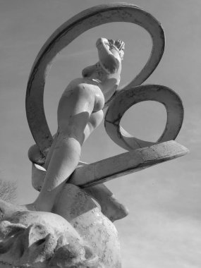 Sokaktaki heykel, Kiev, Ukrayna, sanat