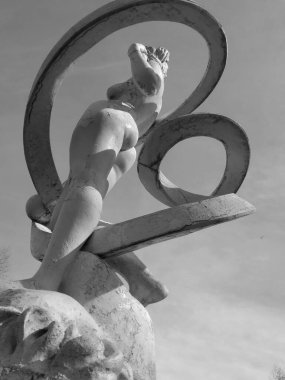 Sokaktaki heykel, Kiev, Ukrayna, sanat