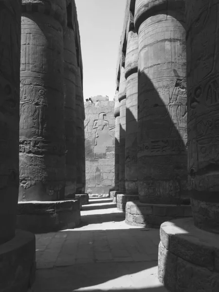 일반적으로 나크로 알려져 카르나크 단지는 이집트 룩소르 근처에 폐허가 예배당 — 스톡 사진