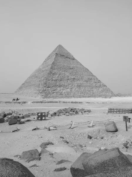 Pyramidový Komplex Gíze Nazývaný Také Nekropole Gíze Místem Plošině Gíze — Stock fotografie