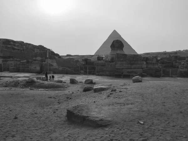 Giza Pyramid Complex Även Kallad Giza Necropolis Platsen Giza Plateau — Stockfoto