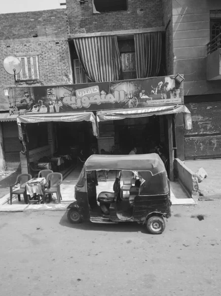 Tuk Tuk Veículo Cairo Cidade Capital Egito Uma Das Maiores — Fotografia de Stock