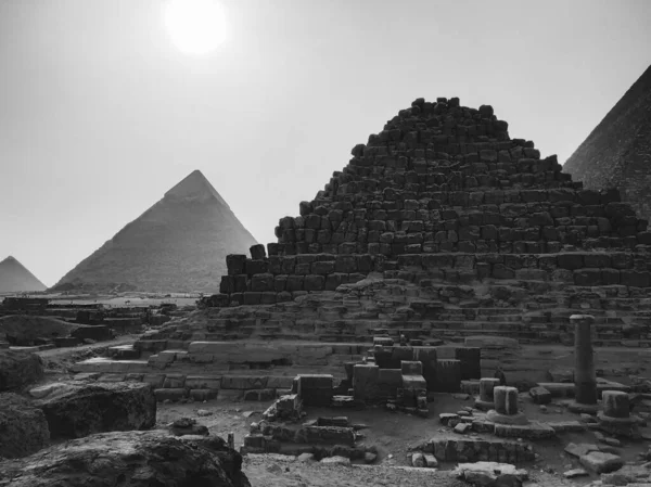 Giza Pyramid Complex Also Called Giza Necropolis Site Giza Plateau — Stock Photo, Image