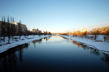 Ukrayna, güzel şehir manzarası, seyahat