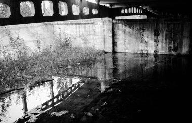 Eski terk edilmiş bina, endüstriyel fabrika