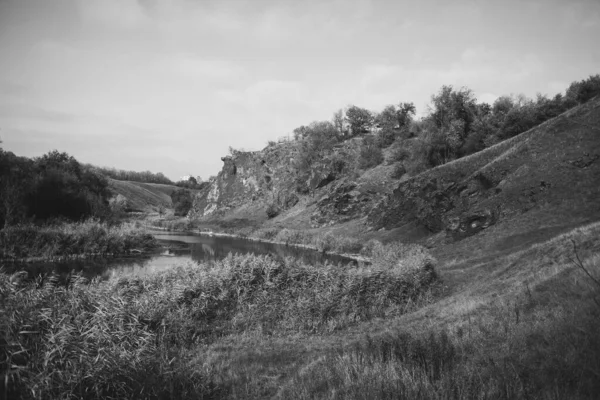 Landschaft Mit Granitfelsen Bei Kryvyi Rih — Stockfoto