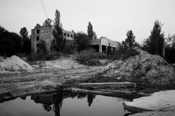 Viejo Edificio Abandonado Fábrica Industrial — Foto de Stock