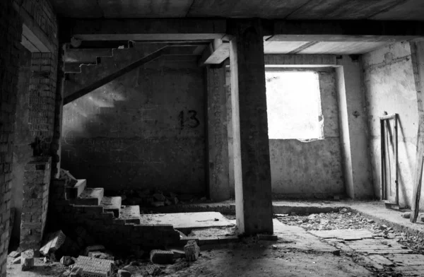 古い放棄された建物工業工場 — ストック写真