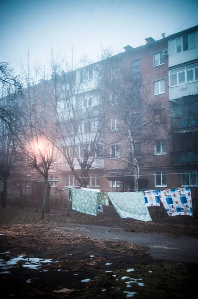 Старые Здания Городской Улице — стоковое фото