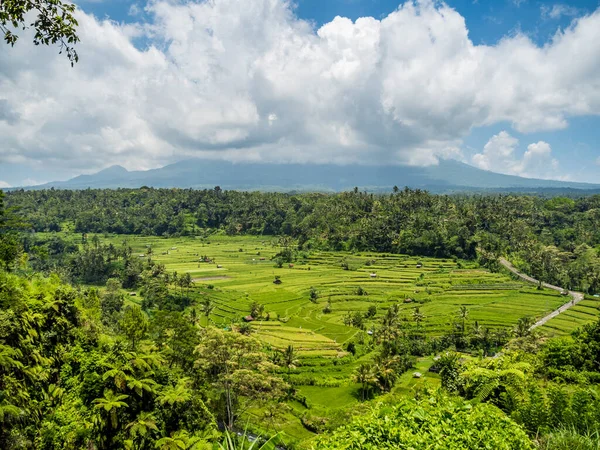 Monte Agung Envuelto Nube Bali Indonesia — Foto de Stock