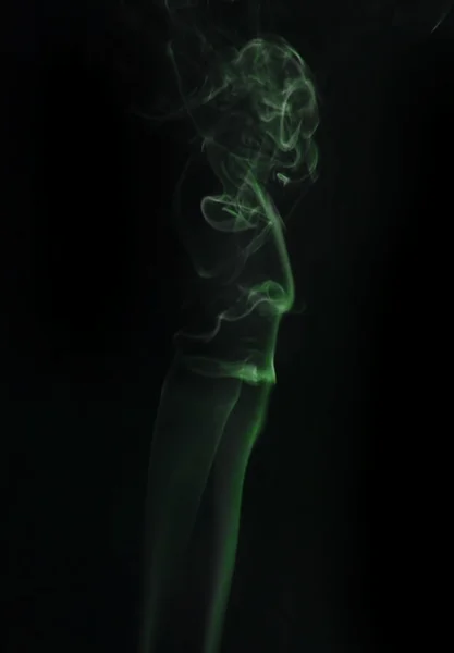 Кальян дим на чорному тлі кольори — стокове фото